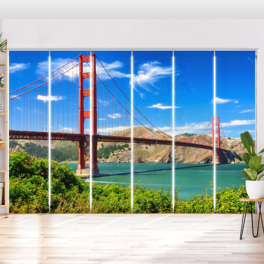 Schiebegardine Motiv "Golden Gate Bridge San Francisco" - La-Melle