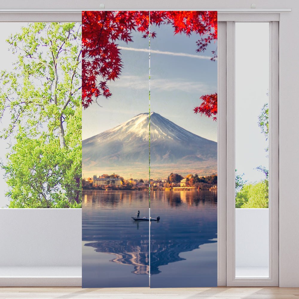 Schiebegardine Motiv "Japan Fuji Herbst" - La-Melle
