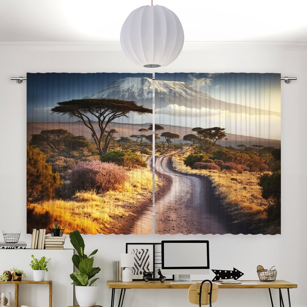 Vorhang Motiv "Kilimandscharo Afrika" - La-Melle