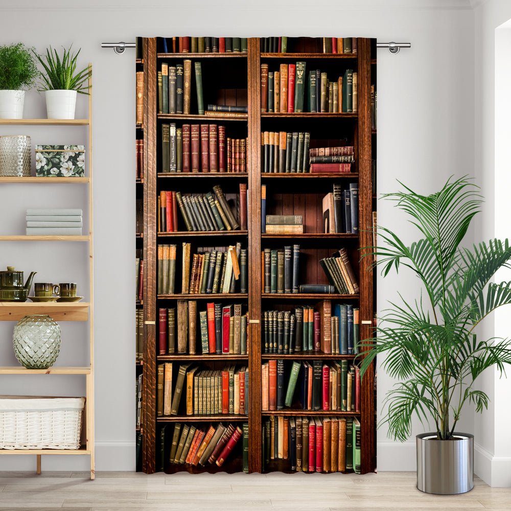 Vorhang Motiv "Bücherregal alt" - La-Melle