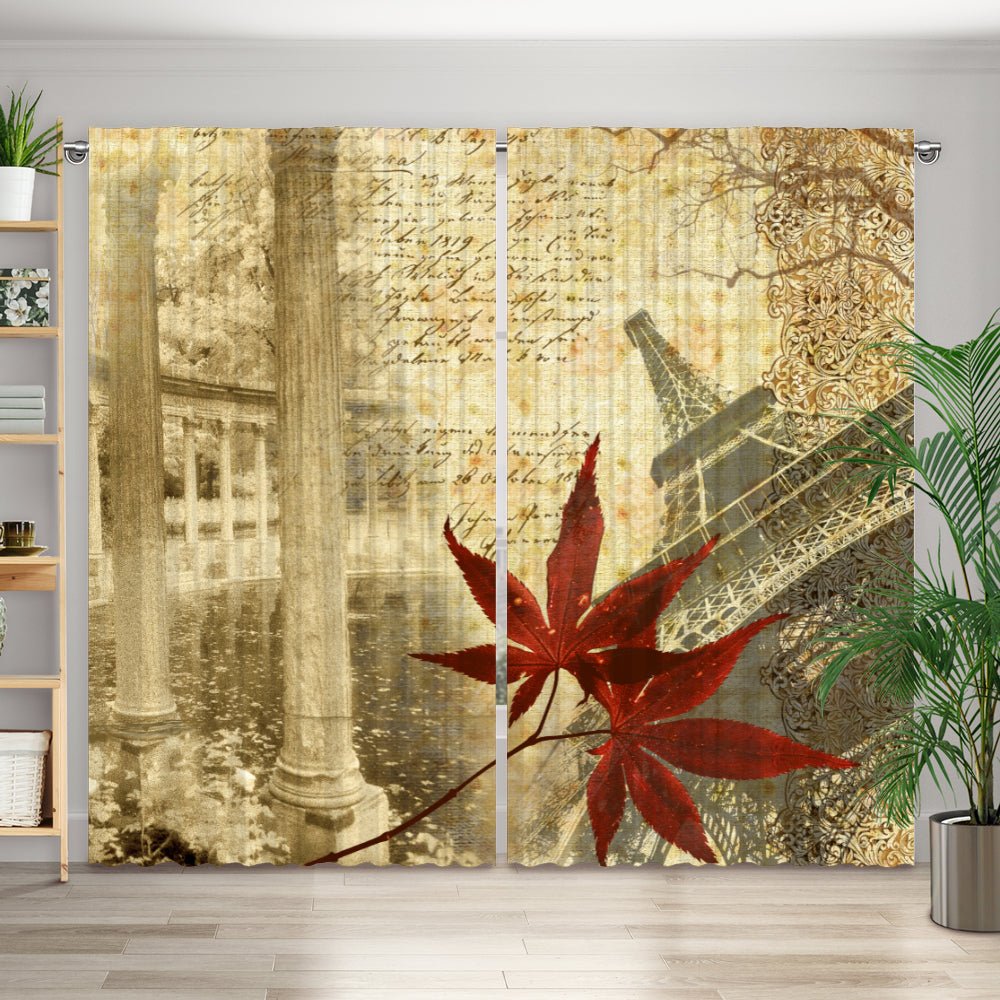 Vorhang Motiv "Paris sepia vintage" - La-Melle