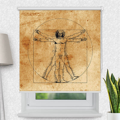 Fotorollo Vintage Vitruvian Man