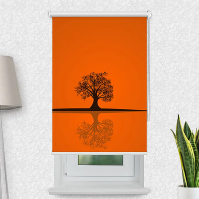 Motivrollo Baum Im Herbst | Bis B 430 x H 440 cm