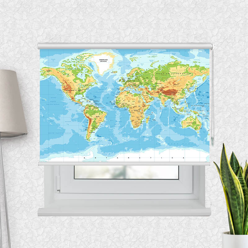Fotorollo Weltkarte