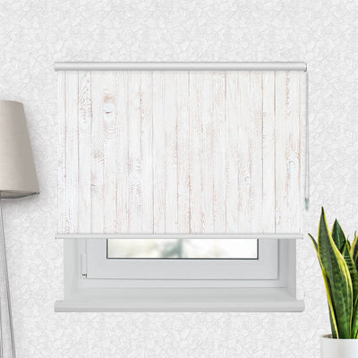 Fotorollo Hintergrund Weisse Holzlatten