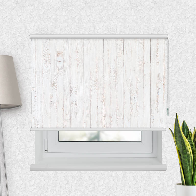 Fotorollo Hintergrund Weisse Holzlatten