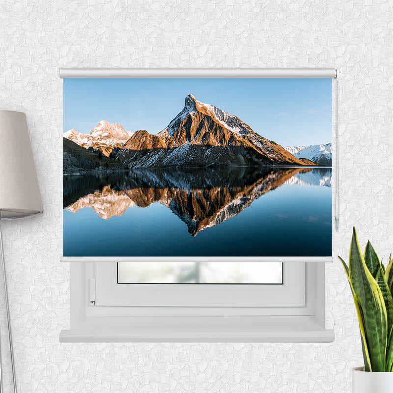 Fotorollo Sonnenuntergang am Bergsee