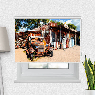 Fotorollo Verlassene Tankstelle an der Route 66