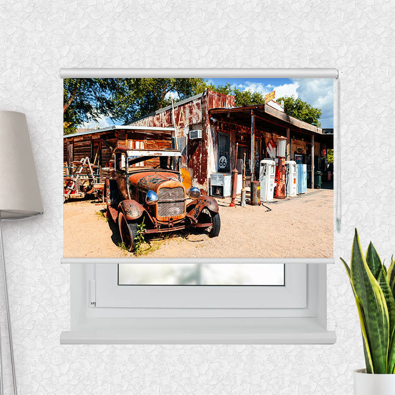 Fotorollo Verlassene Tankstelle an der Route 66