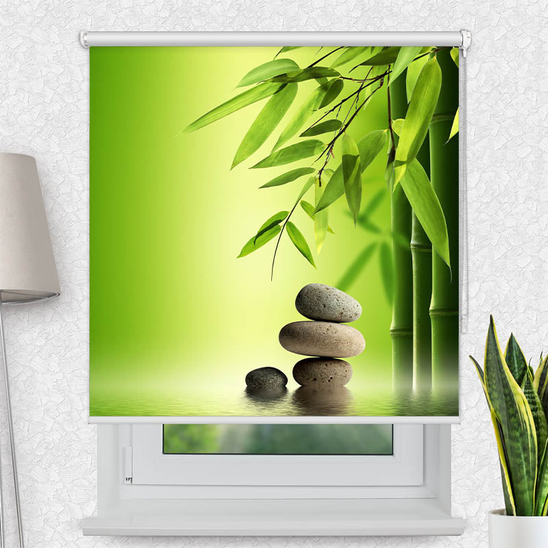 Fotorollo Wellness Steine Bambus