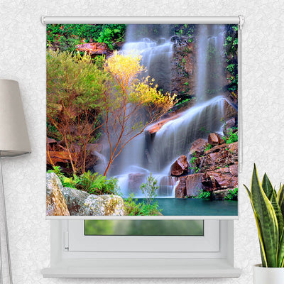 Fotorollo Wasserfall im Wald