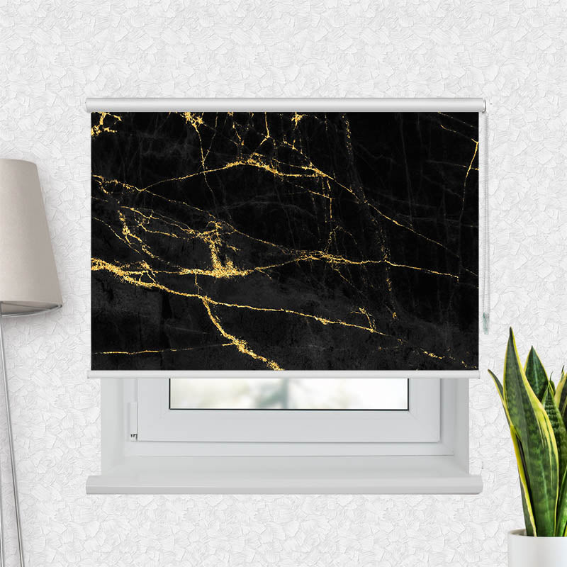 Fotorollo Schwarz Goldener Hintergrund