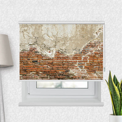 Fotorollo Alte Steinmauer mit Putz