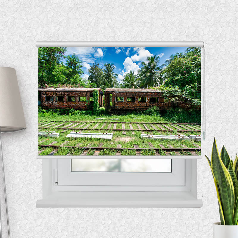 Fotorollo Alter Zug im Dschungel