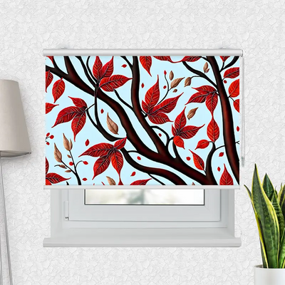 Motivrollo Aeste Im Herbst | Bis B 430 x H 440 cm