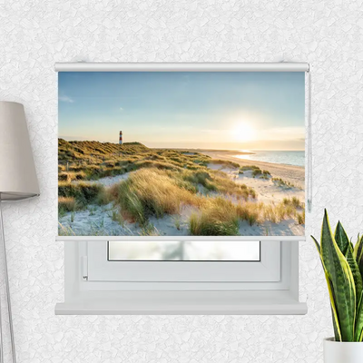 Fotorollo Leuchtturm Strand Meer Auf Sylt