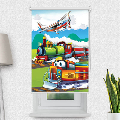 Fotorollo Eisenbahn und Flugzeug