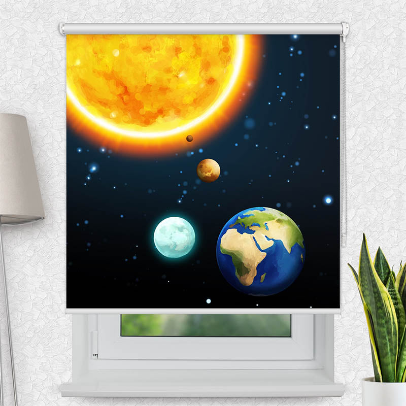 Fotorollo Sonne und Planeten