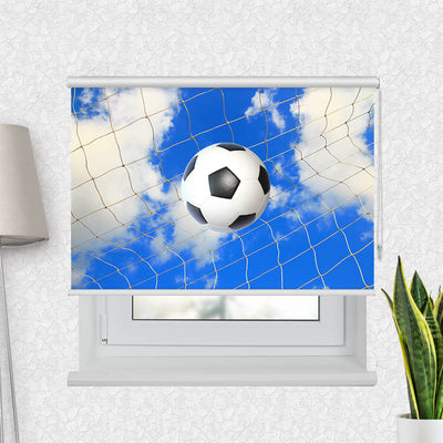 Fotorollo Fussball im Netz