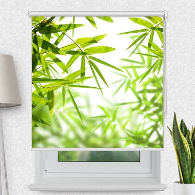 Fotorollo Bambusblaetter Spa Wellness