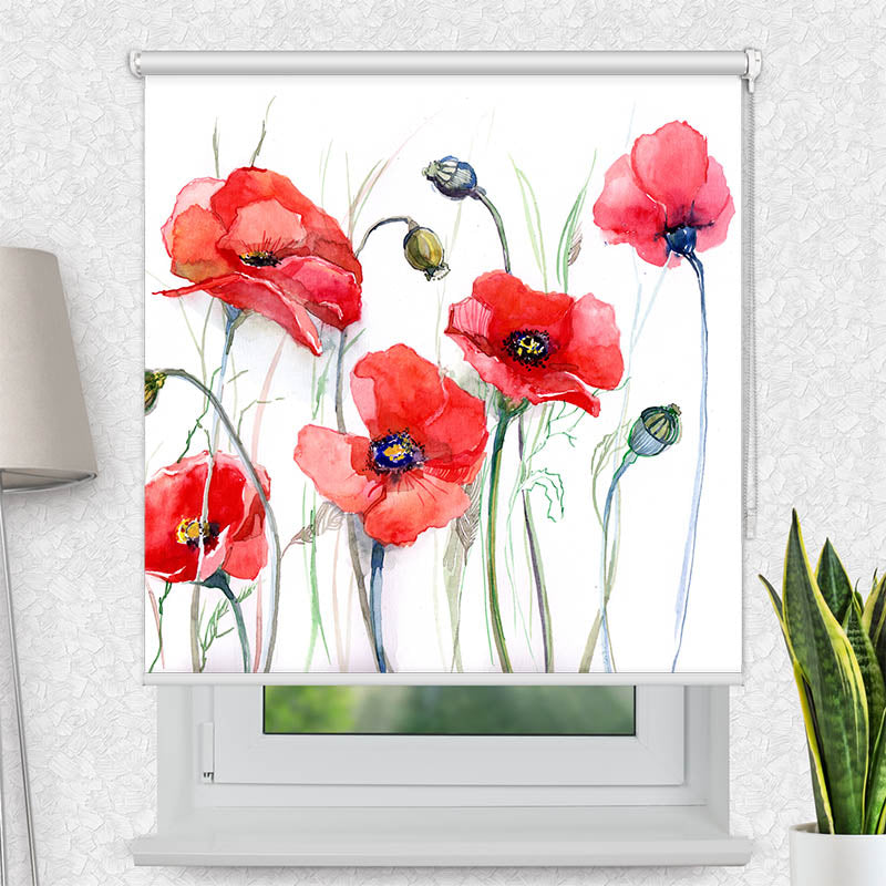 Fotorollo Mohnblumen Gemaelde