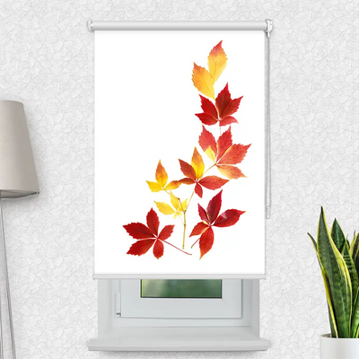 Motivrollo Herbstblaetter | Bis B 430 x H 440 cm