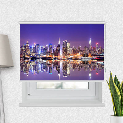 Fotorollo Skyline Manhatten Nacht