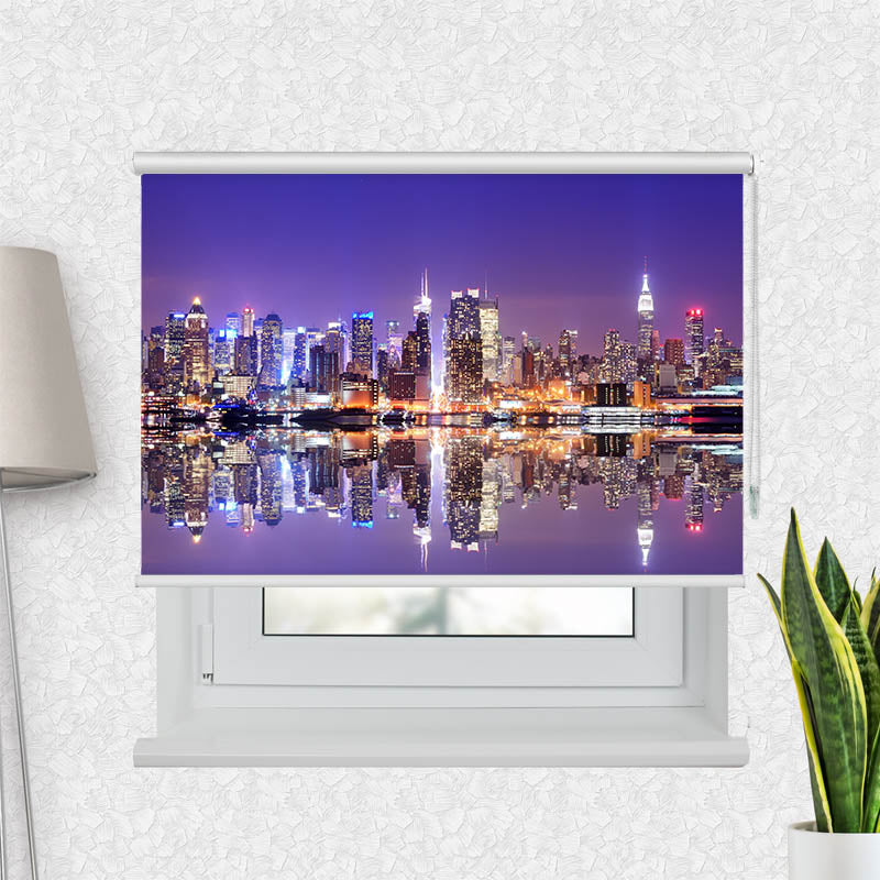 Fotorollo Skyline Manhatten Nacht