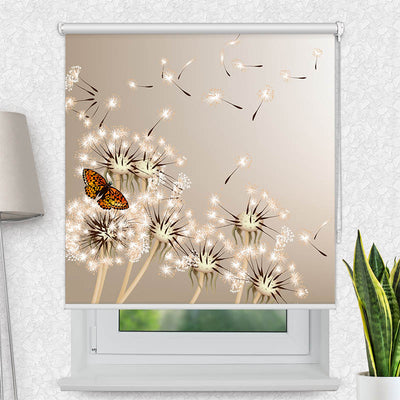 Fotorollo Pusteblume Schmetterling