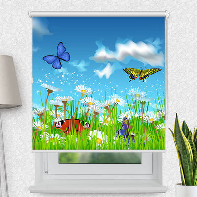 Fotorollo Schmetterlinge Wiese