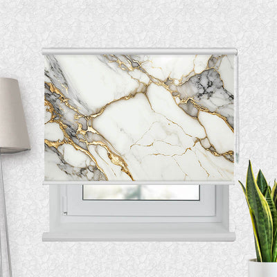 Fotorollo Gold Weiss Marmoriert