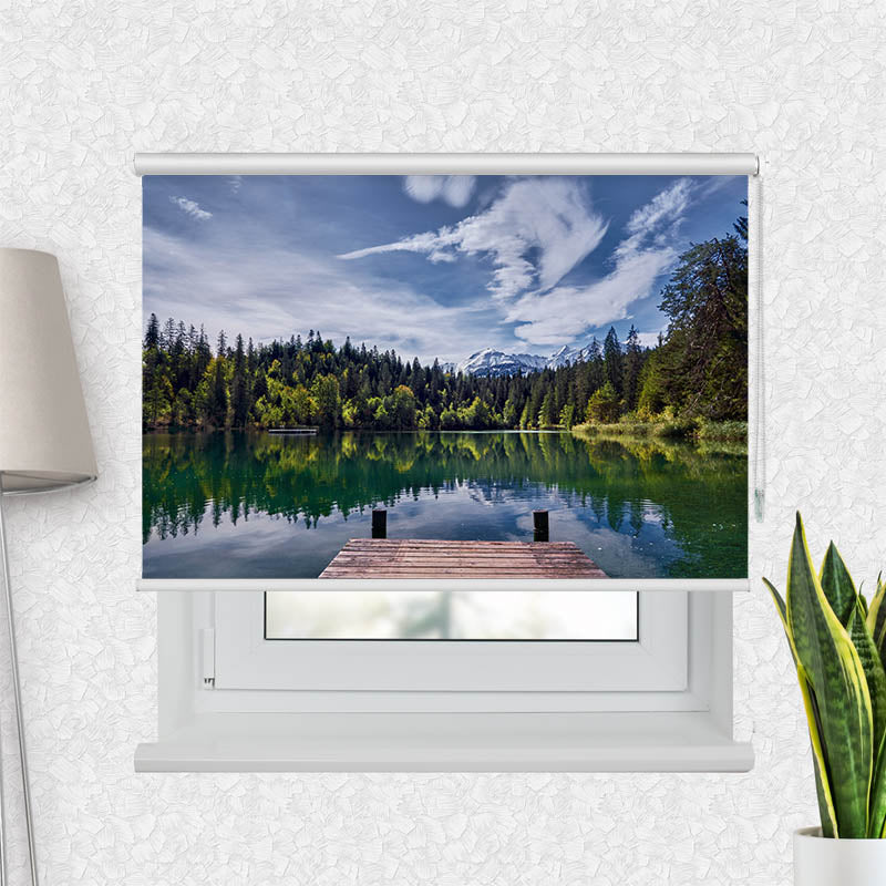 Fotorollo Bergsee im Wald