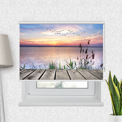 Fotorollo See Steg Schilf