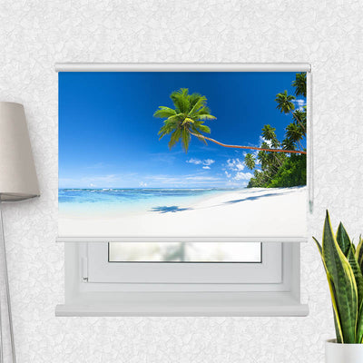 Fotorollo Traumstrand mit Palmen