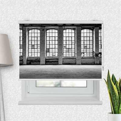 Fotorollo Alte Fabrikfenster