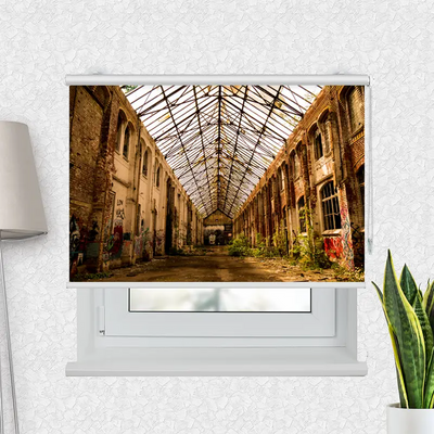 Fotorollo Verlassene Fabrikhalle In Leipzig