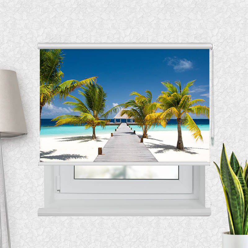 Fotorollo Malediven Strand Palmen