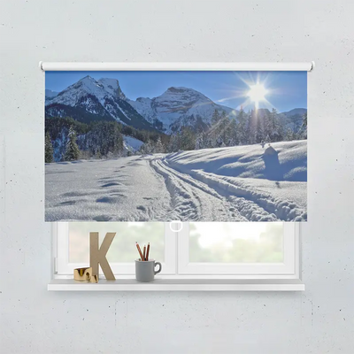 Spring Rollo Motiv Berge Schnee