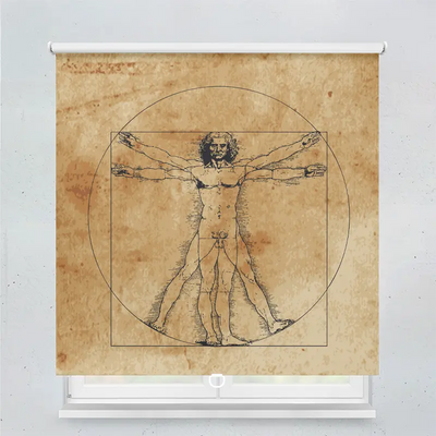 Spring Rollo Motiv Vintage Vitruvian Man
