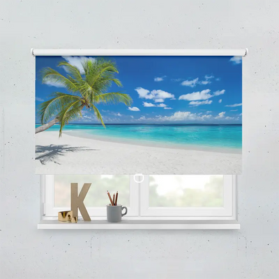 Springrollo Motiv Kokospalme Traumstrand