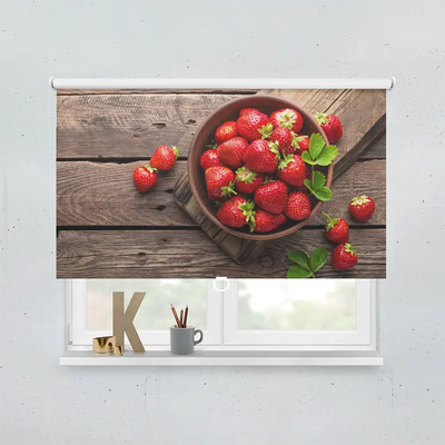 Springrollo Motiv Erdbeeren