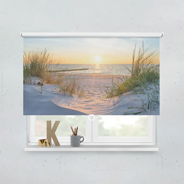 Springrollo Motiv "Ostsee Duene Sonnenuntergang"