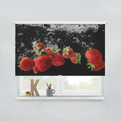 Spring Rollo Motiv Frische Erdbeeren