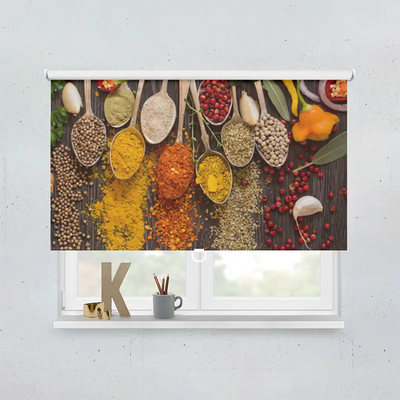 Spring Rollo Motiv Gewuerze Loeffel