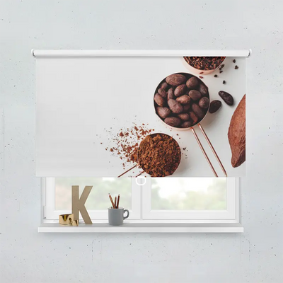 Spring Rollo Motiv Kakaobohnen Arrangiert