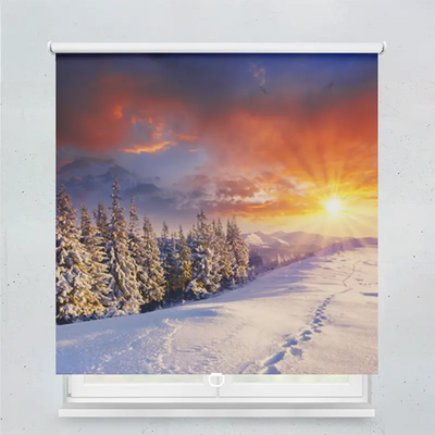Spring Rollo Motiv Winterlandschaft