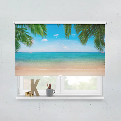 Spring Rollo Motiv Palmenblaette Meer