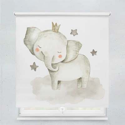Spring Rollo Motiv Elefantenkind Sterne