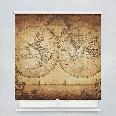 Spring Rollo Motiv Vintage Map