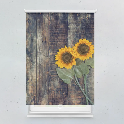 Spring Rollo Motiv Sonnenblumen Shabby Chic